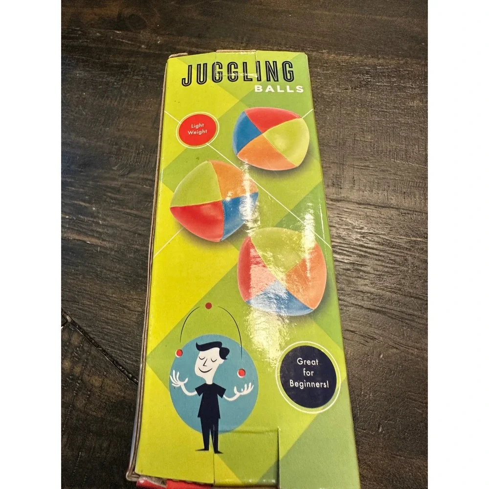 Juggling‎ Balls 3 Multi Colored Set Ages 5+ Great for Beginners Lightweight Toy